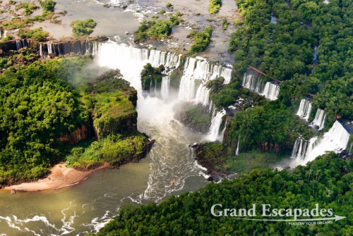 View form a helicopter, Iguazu Falls, Brazil