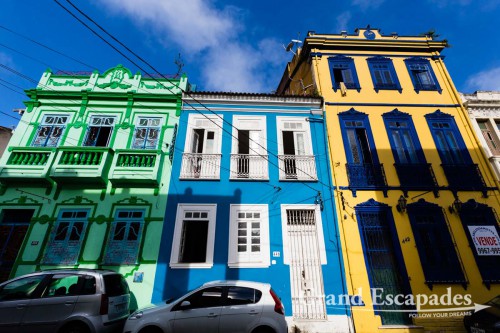 Old Colonial Houses, Pelourinho, Salvador de Bahia, Brazil