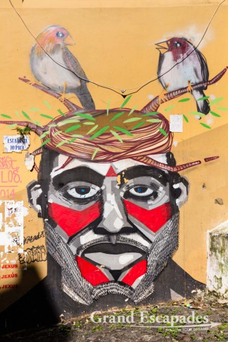 Street Art in the Pelourinho, Salvador de Bahia, Brazil