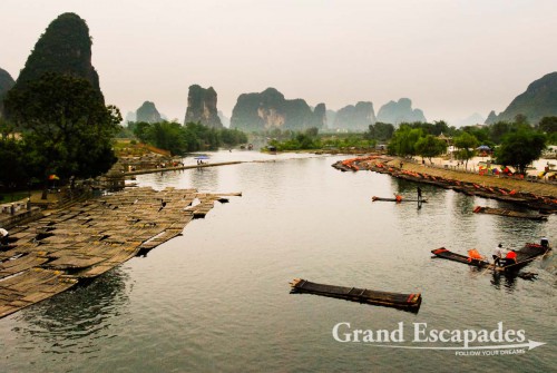 "Cruises" on Li River, Yangshuo, China