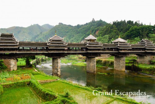 Chengyang Wind & Rain Bridge, Dong Village near Sanjiang, Guilin region, China