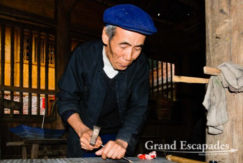 Inside the Drum Tower, in Pingtan Zhai, a Dong Village near Sanjiang, Guilin region, China
