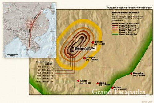 Earthquake in Chengdu, on May 12th, 2008, at 14:28 - 7.9 on Richter Scale!