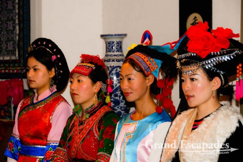 Traditional Bai dances, Dali, Yunnan, China