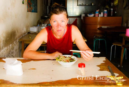 Of course, we tried many different eateries ... Some of them very simple!