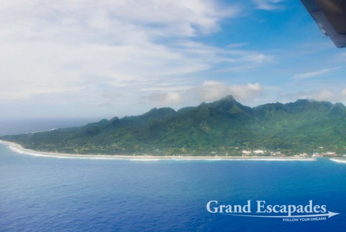 View of Rarotonga, the main Island of the Cook Islands