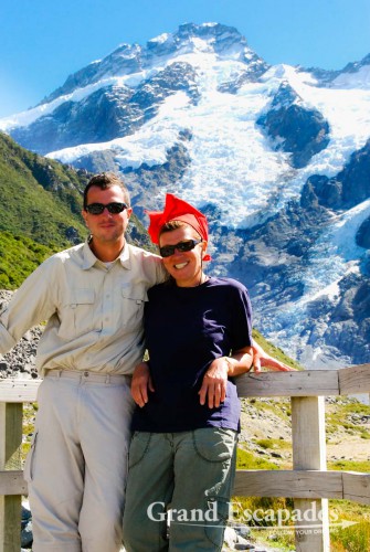 Mount Cook, at 3.754 meters the highest mountain in Australasia, South Island, New Zealand