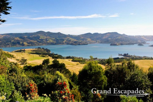 Larnoch Castle's Garden, the only castle in New Zealand, South Island, New Zealand
