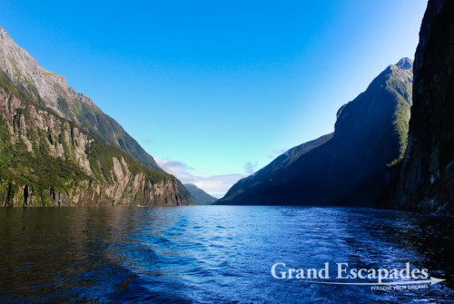Sailing the Milford Sound on the MV Friendship, South Island, New Zealand