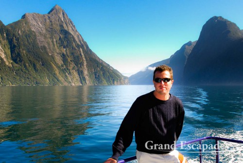 Sailing the Milford Sound on the MV Friendship, South Island, New Zealand