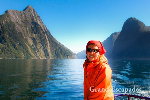 Sailing the Milford Sound on the MV Friendship, South Island, New Zealand
