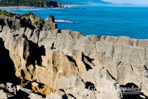 Punakaitiki, famous for its pancake rocks and blowholes, South Island, New Zealand