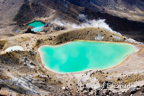 Emerald Lakes, Tongariro Alpine Crossing, Tongariro National Park, North Island, New Zealand