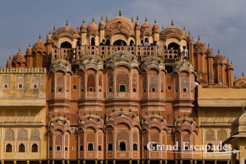 Hawa Mahal, the "Palace of Winds" or “Palace of the Breeze”, Jaipur, Rajasthan, India