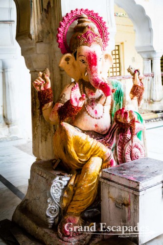 Galtaji, better known as Galwar Bagh, the Monkey Temple, situated among Green Hravalies Hills, Jaipur, Rajasthan, India