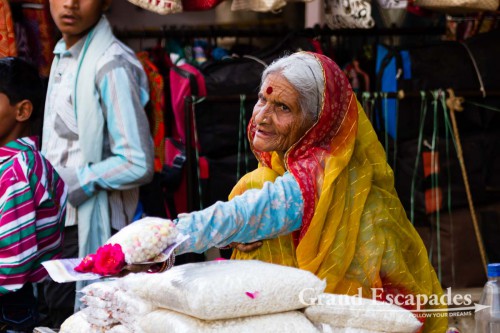 Women at the market in the streets of Pushkar, Rajsthan, India