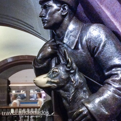 Good luck charm in Moscow's metro station