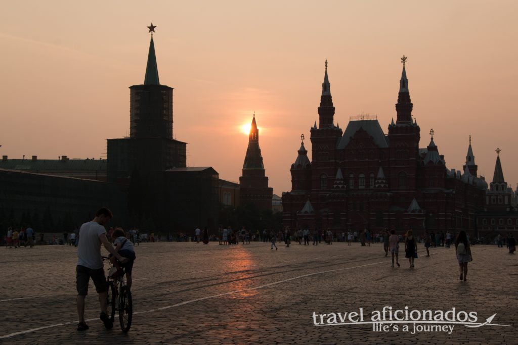 Red Square at sunset Red Square at sunset