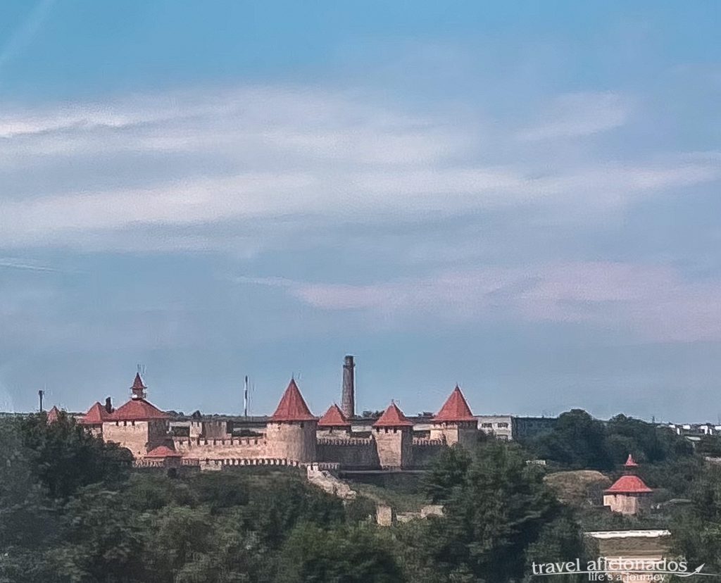 Bendery Fortress in the distance, an impressive 16th-century structure built in the Ottoman style.